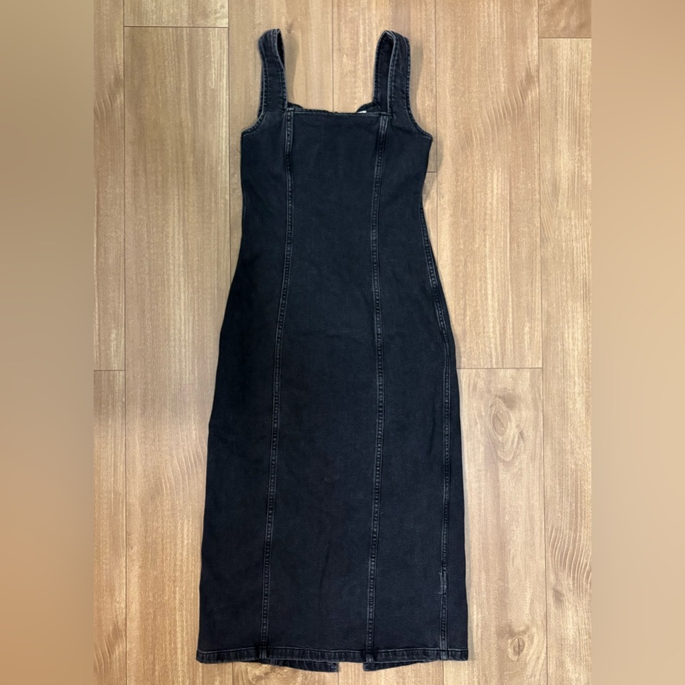 Abercrombie & Fitch Black Denim Dress SP